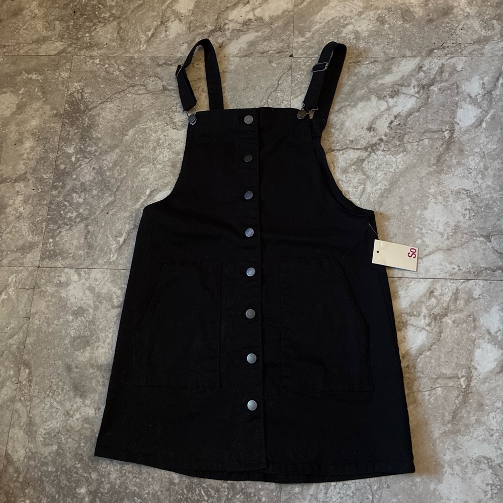 Black Button-Front Dress